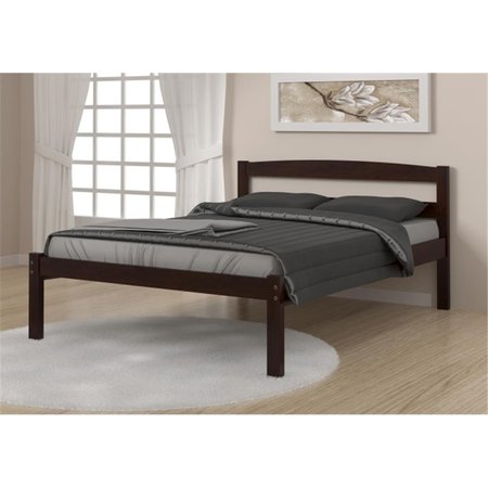 FIXTURESFIRST PD-575FCP Full Size Econo Bed in Dark Cappuccino FI2641019
